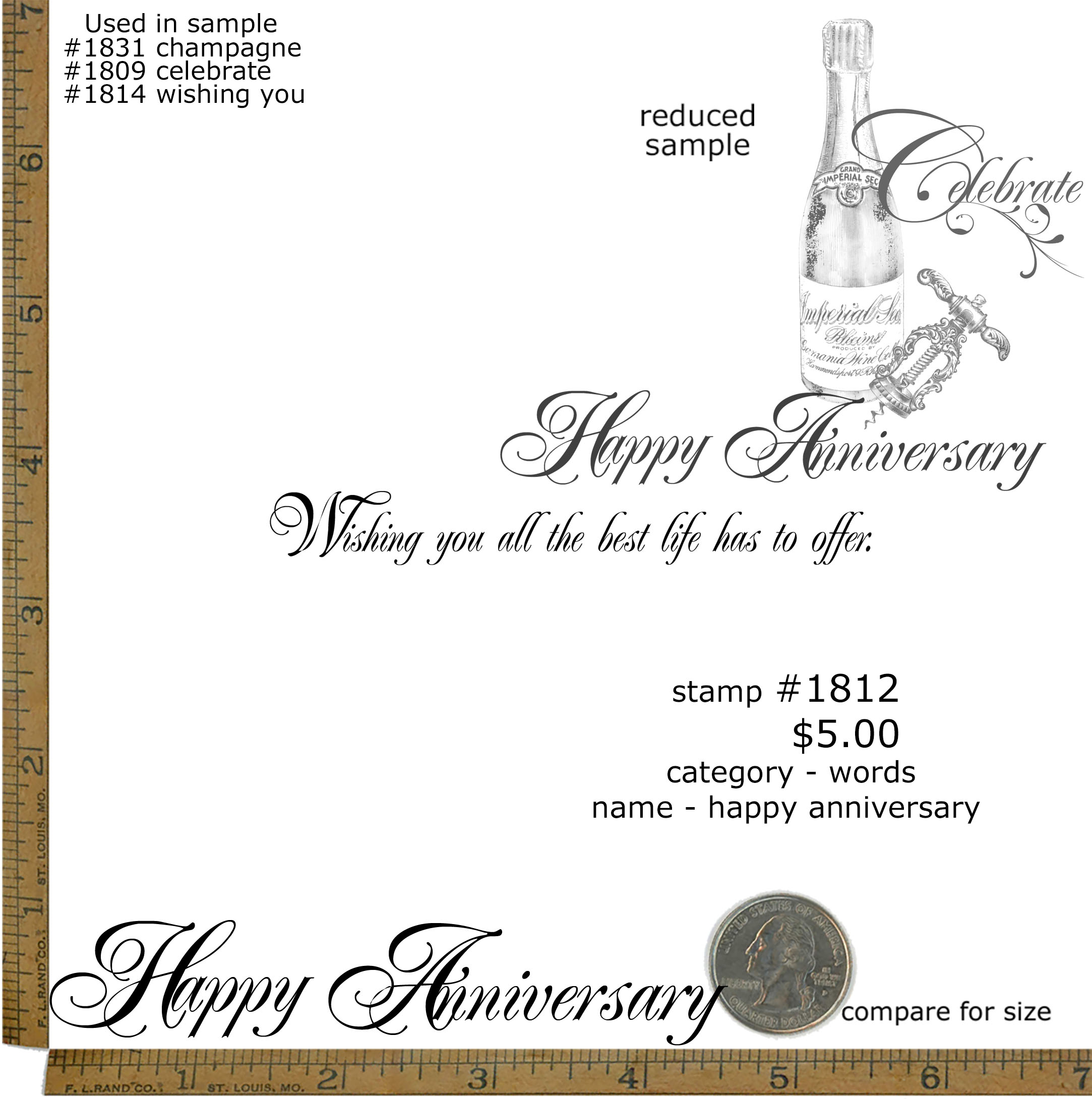 #1812 - Happy Anniversary - Words